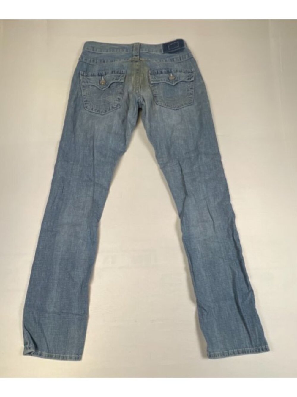 Vtg True Religion Women's Jeans Size 24 Blue Denim Flap Pocket Stitching Casual - Picture 2 of 12
